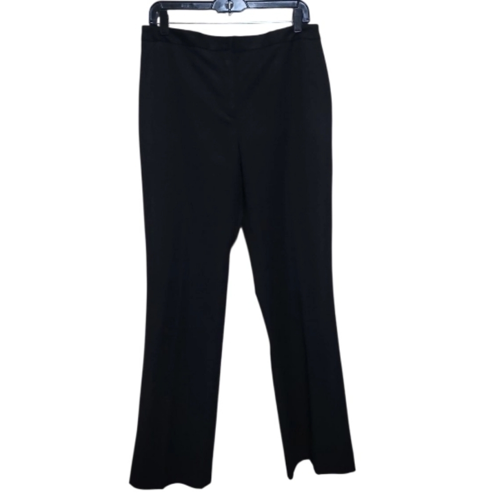 Jones New York Women Black Trouser Straightleg Dress Pants Size 10
